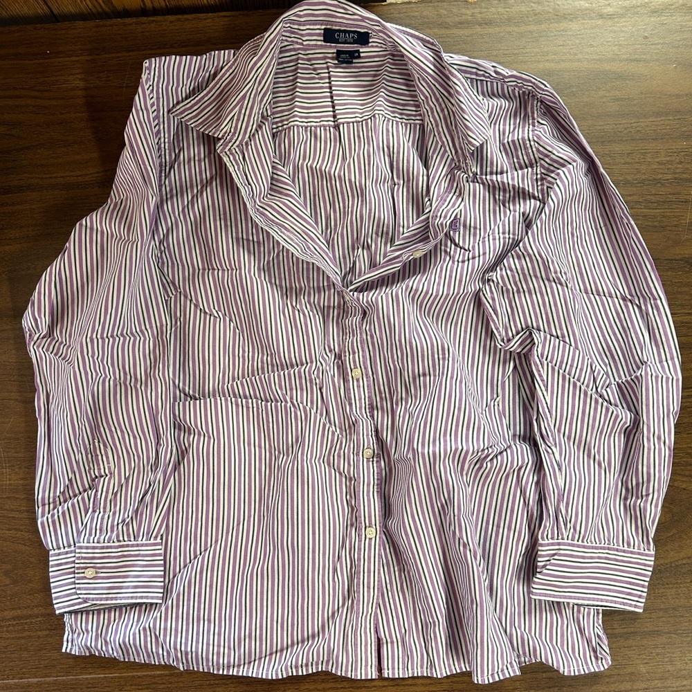 Women’s plus size blouse by chaps long sleeve